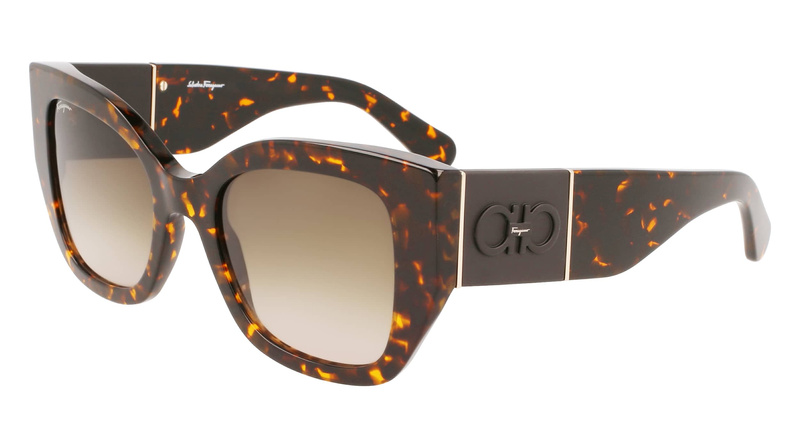 Okulary SALVATORE FERRAGAMO SF1045S-281. Okulary przeciwsłoneczne, Kolor brązowy. Kobieta.