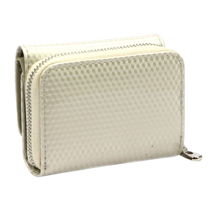 Gregorio damska lakierowana portmonetka skórzana mały portfel na zatrzask