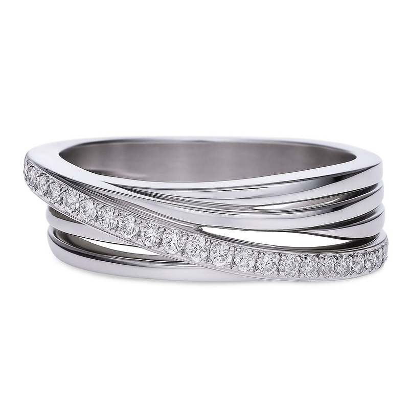 Biżuteria DIAMONFIRE 6117571582165. Pierścionek, Kolor szary. Kobieta.