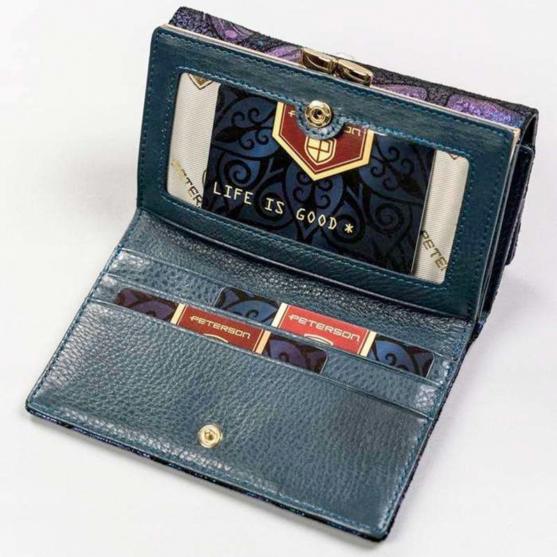 Skórzany damski portfel Peterson PTN 42108-ONBF