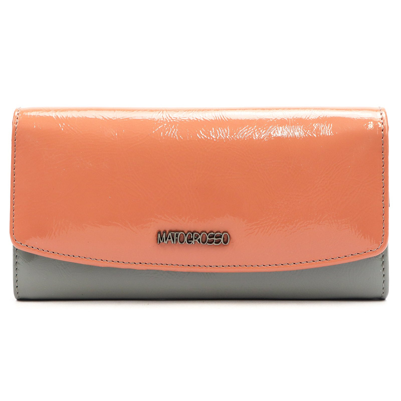 Mato Grosso podłużny damski portfel skóra naturalna portmonetka RFID