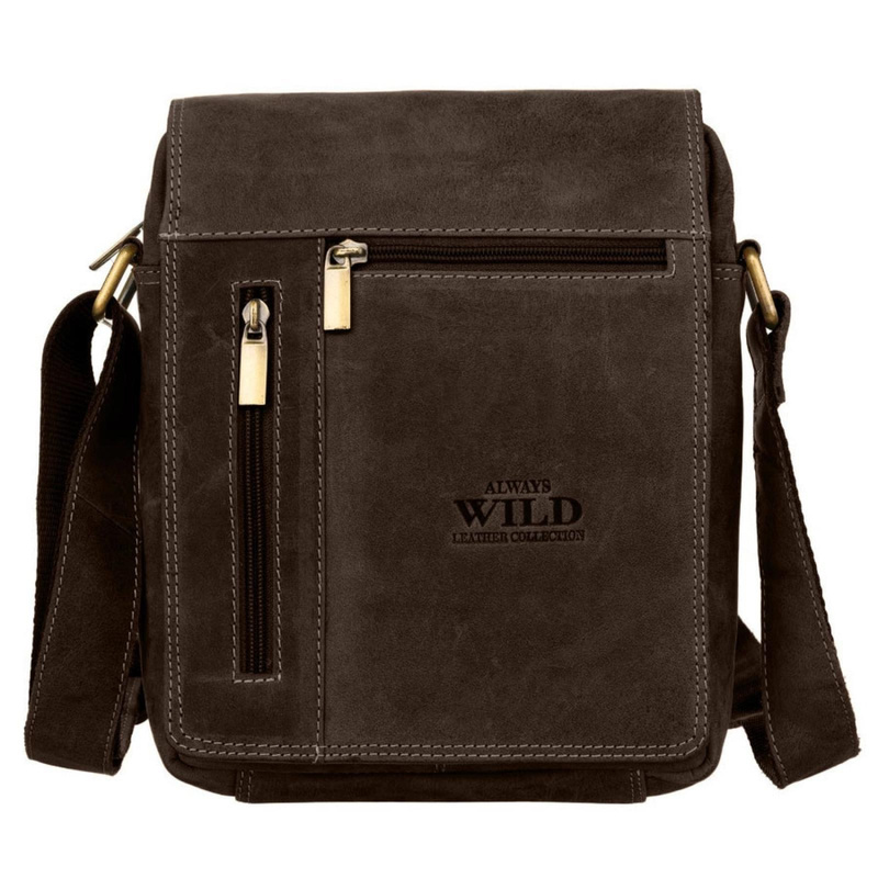 Saszetka męska z naturalnej skóry Wild MN-10-MH