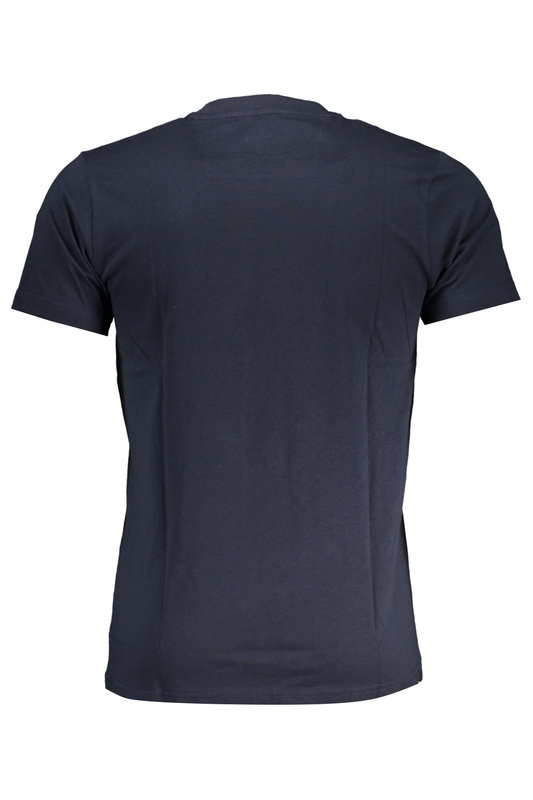 NIEBIESKI T-SHIRT MĘSKI Z KRÓTKIM RĘKAWEM KLASY CAVALLI