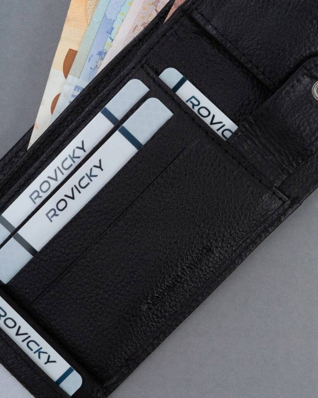 Mały skórzany portfel męski z RFID od 4U Cavaldi