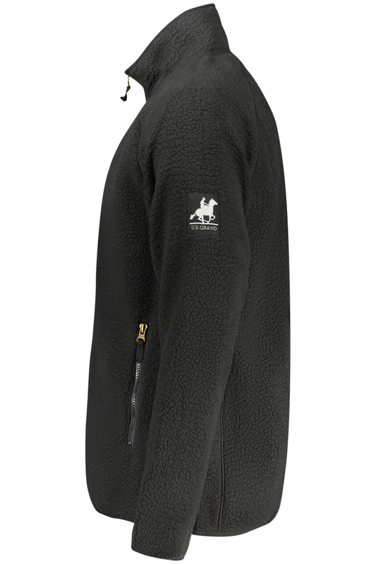 CZARNA BLUZA MĘSKA Z ROZPINANYM NA ZAMEK US GRAND