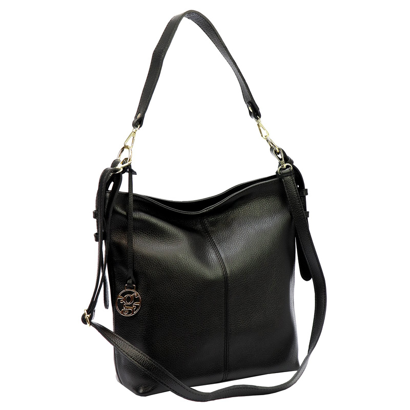 Gregorio pojemna damska torebka na ramię skóra naturalna shopperbag