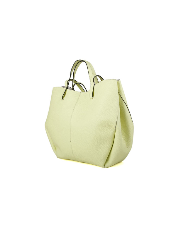 Damska torebka shopper Giulia Monti GM1653 D49 – limonkowozielona