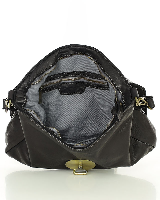 Legendarna torebka skórzana na ramię 2 w 1 genuine lether - MARCO MAZZINI czarna