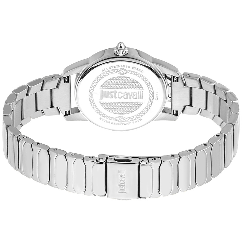 Zegarek JUST CAVALLI JC1L220M0215. Kwarcowy, Kolor szary. Kobieta.