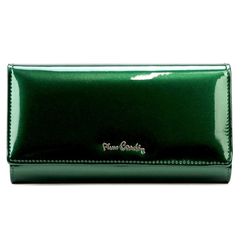 skóra naturalna + Damski portfel ze skóry ekologicznej Pierre Cardin 07 SHINY 102