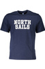 NIEBIESKI T-SHIRT M�SKI Z KR�TKIM R�KAWEM NORTH SAILS