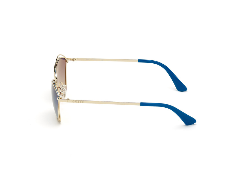 Okulary GUESS GU7639-32W. Okulary przeciwsłoneczne, Kolor złoty. Kobieta.