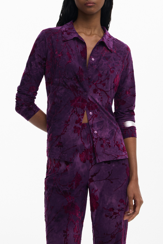 DAMSKIE SPODNIE FIOLETOWE DESIGUAL