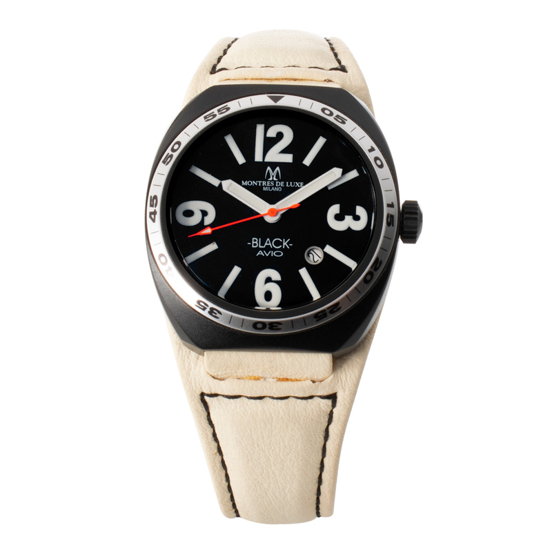 Zegarek MONTRES DE LUXE 09BK-2501. Kwarcowy, Kolor czarny. Unisex.