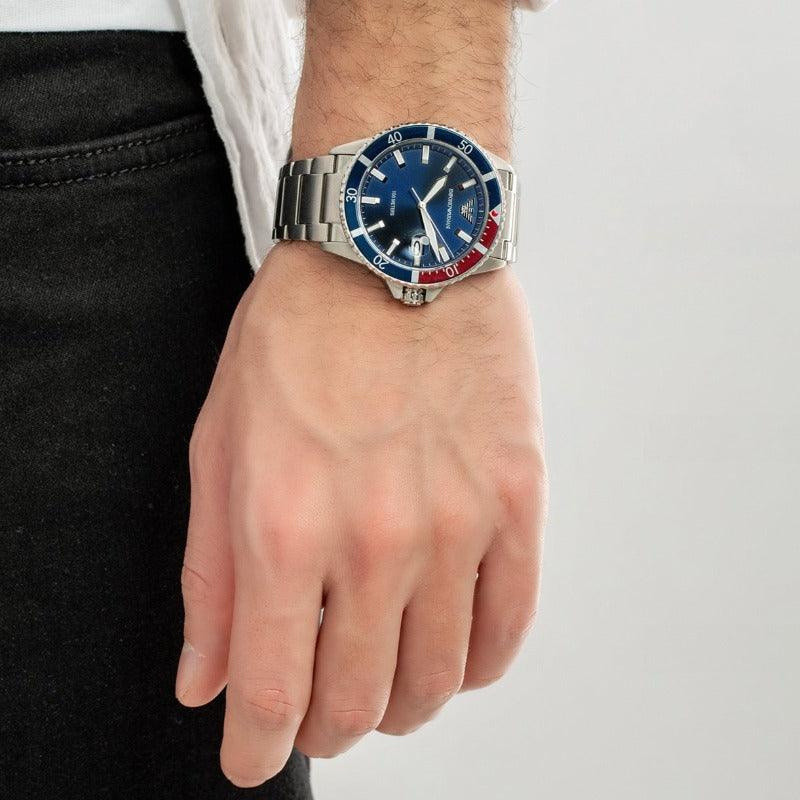 ZEGAREK MĘSKI EMPORIO ARMANI AR11391 - MARIO (zi017e) + BOX