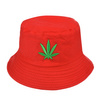 Czerwony kapelusz dwustronny bucket hat wędkarski modny kap-m1