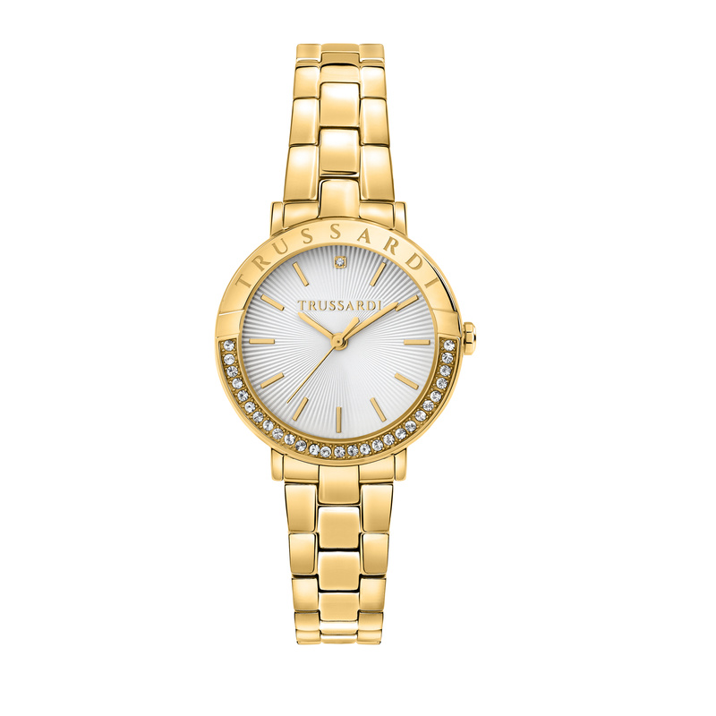 Zegarek TRUSSARDI R2453125503. Kwarcowy, Kolor biały. Kobieta.