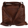 Plecak Torebka Skórzana damska A4 worek Beltimore brązowa U37