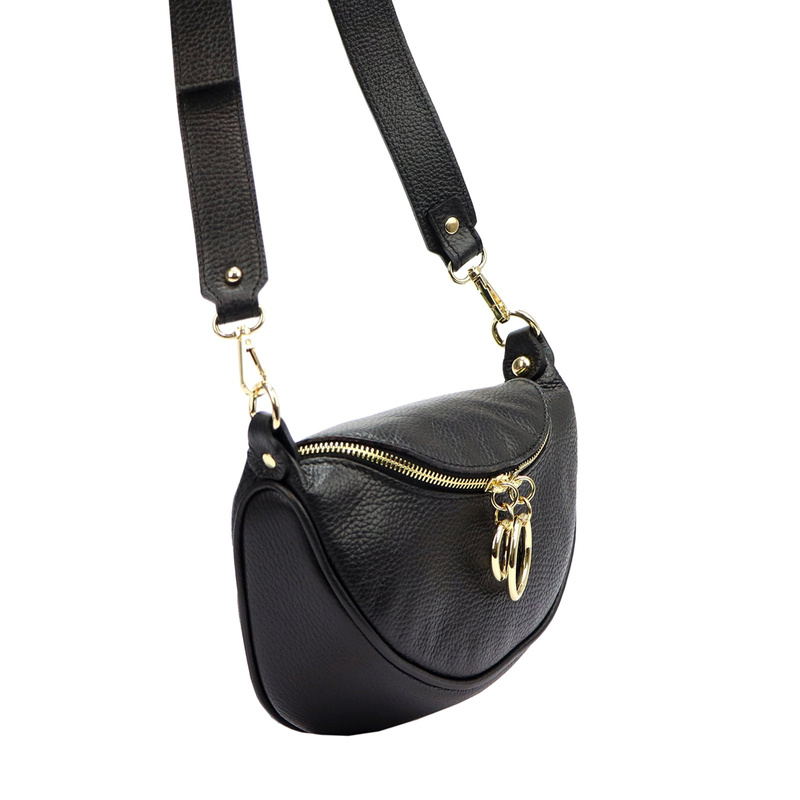 Vera Pelle damska listonoszka skóra naturalna torebka przez ramię miejska