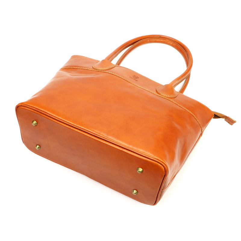 Skórzana duża elegancka damska shopperbag torebka na ramię Florence