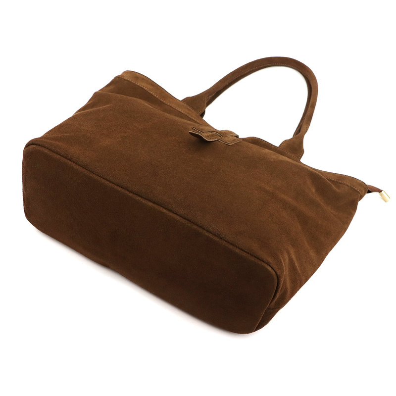 Vera Pelle zamszowa damska shopperbag skóra naturalna torebka na ramię duża