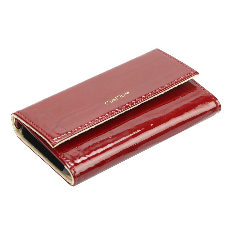 MiaMore Etui na telefon damskie wzór skóra krokodyla iPhone 11 case z klapą