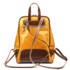 Florence Miejski Damski plecak skóra naturalna z kieszeniami na suwak