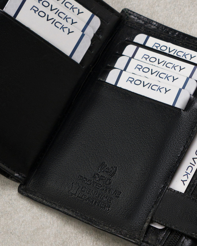 Skórzany męski portfel Cavaldi 0001-P-BS RFID