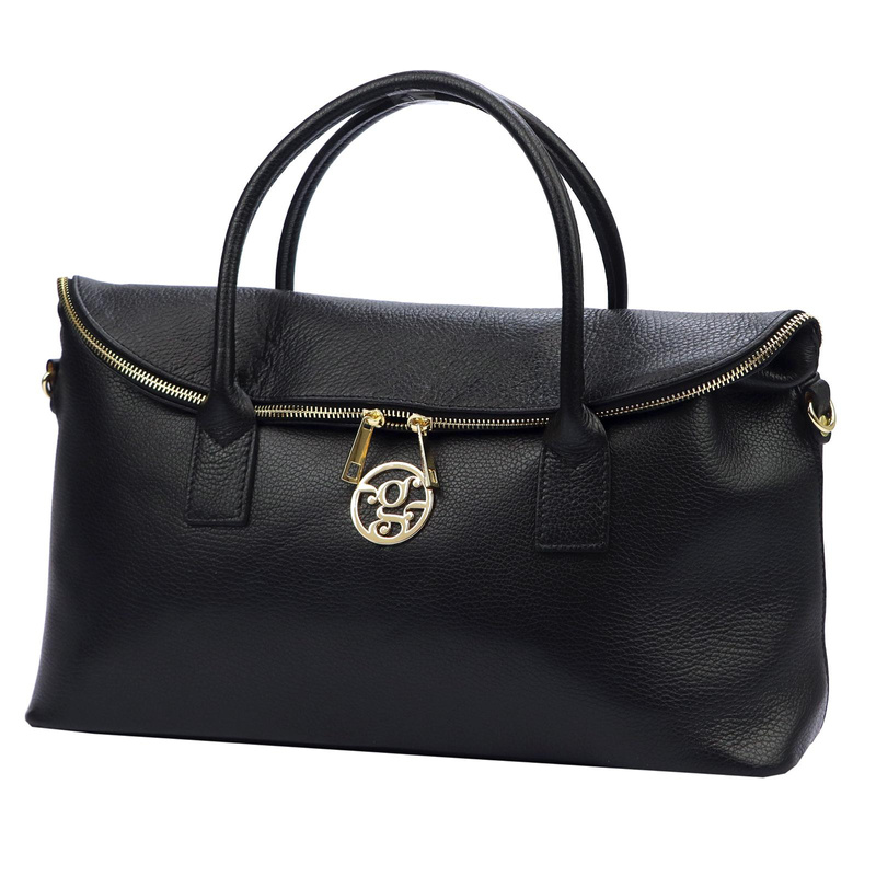 Gregorio Duża torebka damska do ręki elegancka ze skóry naturalnej