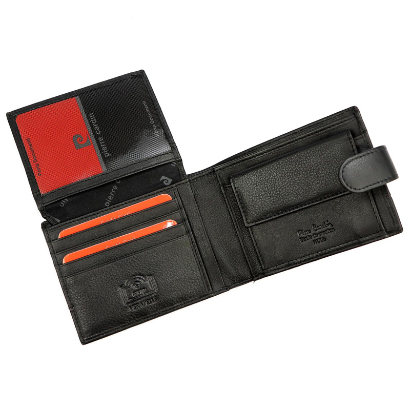 Stylowy i pojemny Skórzany męski portfel marki Pierre Cardin z RFID Stop
