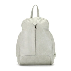 Voyager damski miejski plecak skóra naturalna duży z kieszeniami