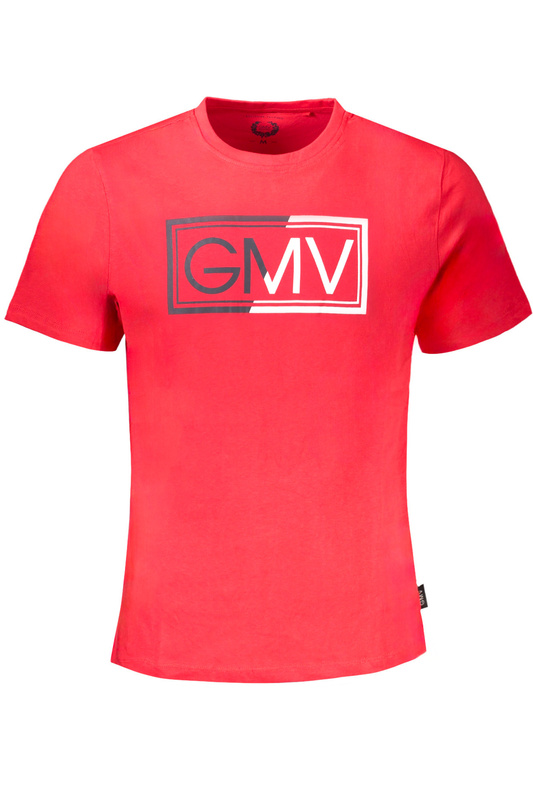 CZERWONY T-SHIRT MĘSKI Z KRÓTKIM RĘKAWEM GIAN MARCO VENTURI