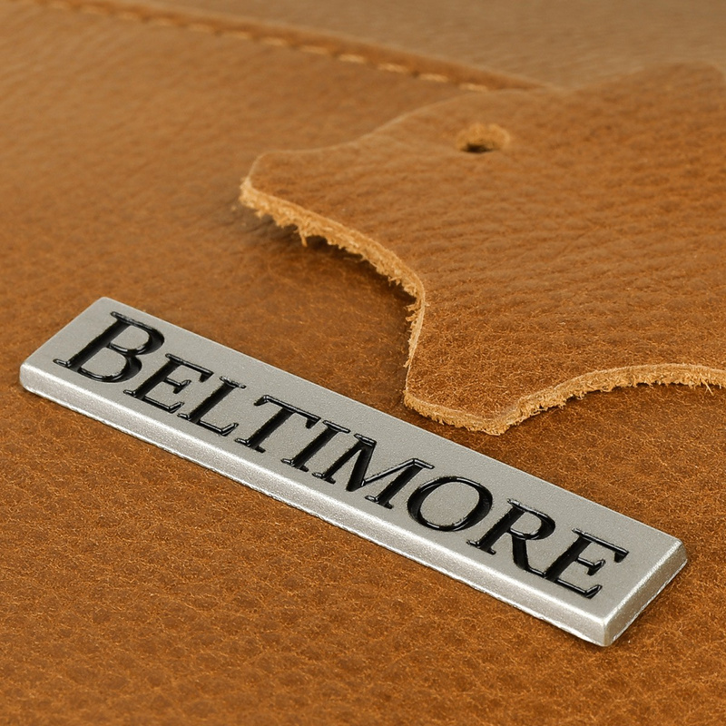 Beltimore skórzana listonoszka regulowany pasek camel G81
