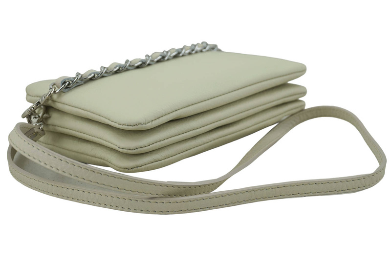 Modna włoska listonoszka - Barberini's - Beżowa jasna