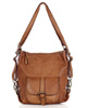 Torba skórzana dla wymagających z opcją plecak old school leather bag - MARCO MAZZINI camel