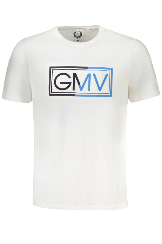 T-SHIRT MĘSKI Z KRÓTKIM RĘKAWEM GIAN MARCO VENTURI BIAŁY