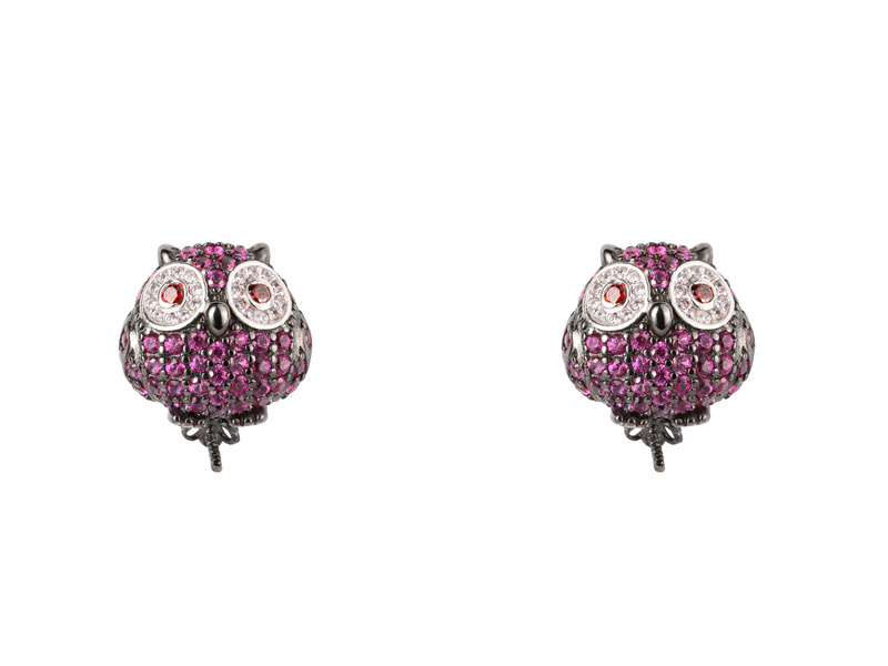 Biżuteria LANCASTER JLA-EAR-OWL-5. PENDING, Kolor czarny. Kobieta.