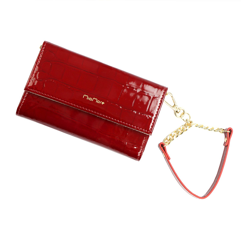 MiaMore Etui na telefon damskie wzór skóra krokodyla iPhone 11 case z klapą