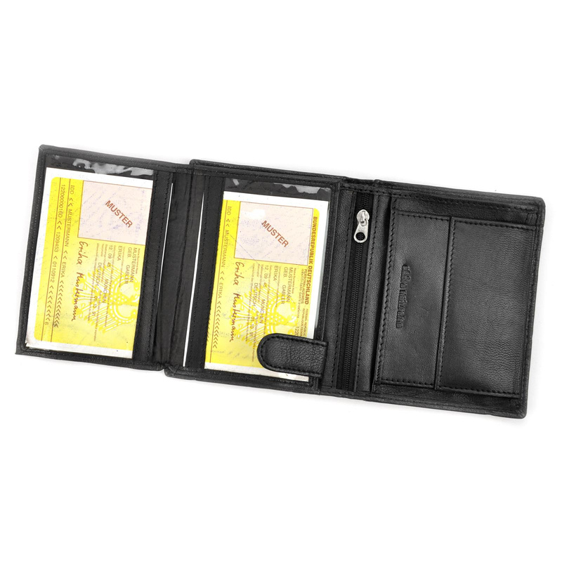 Pojemny duży Skórzany męski portfel Money Kepper