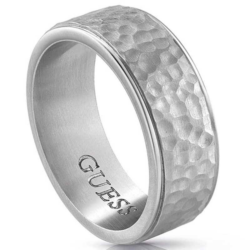 Biżuteria GUESS UMR29004-64. Pierścionek, Kolor szary. Mężczyzna.