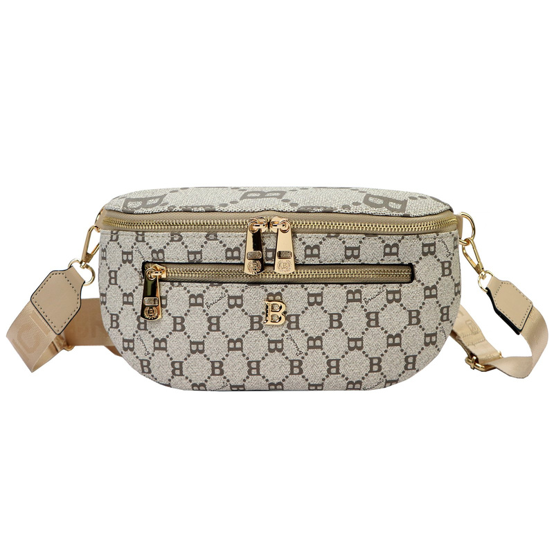 BRICIOLE damska nerka biodrowa skóra eko miejska saszetka z kieszeniami