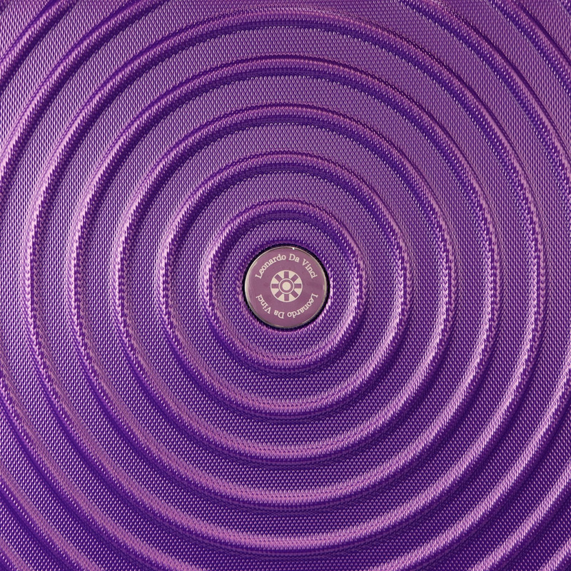 Mocna męska walizka z tworzywa ABS Leonardo da Vinci 3036-1 S32 (S036)