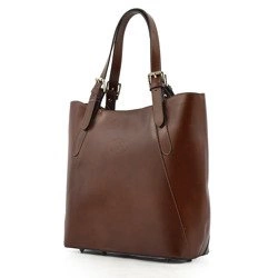 CZARNA DAMSKA TOREBKA EKSKLUZYWNA WŁOSKA SKÓRA NATURALNA 086