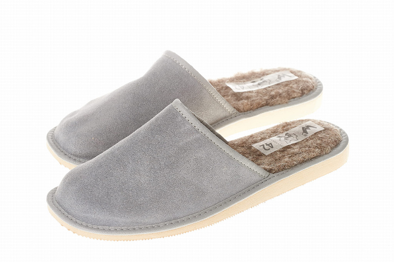 Wójciak Podhale męskie domowe zabudowane kapcie skóra naturalna ocieplane