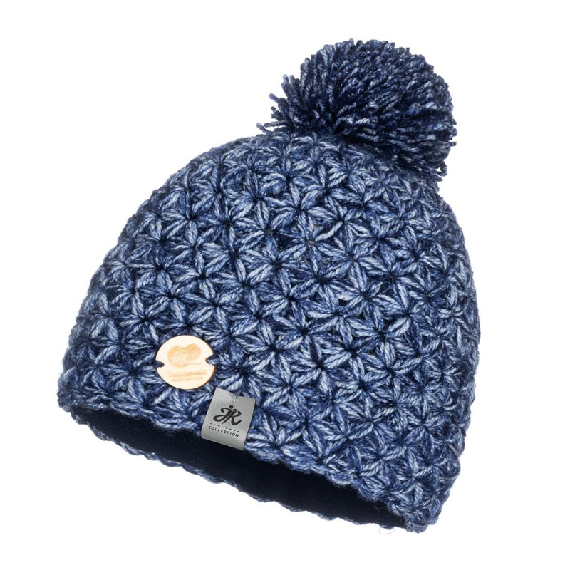 Ciepła czapka zimowa z pomponem Handmade