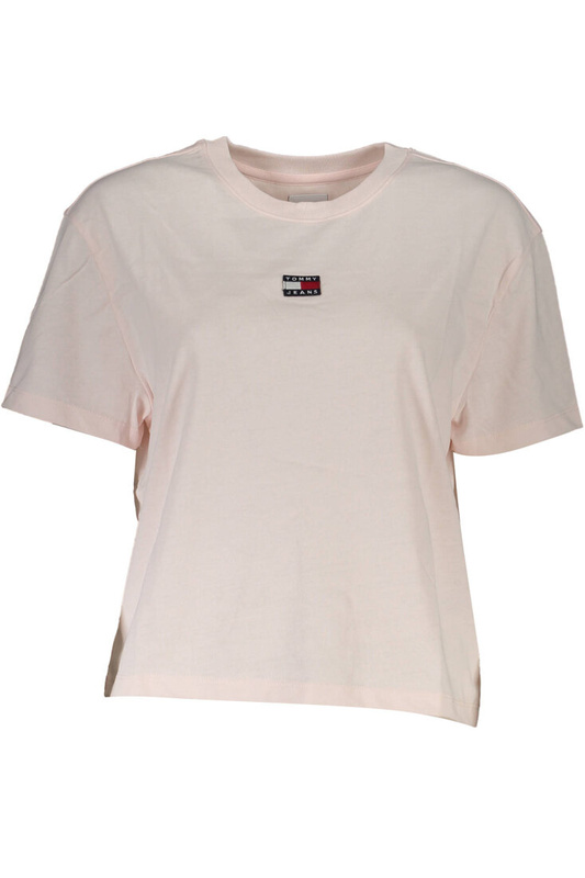 DAMSKI T-SHIRT Z KRÓTKIM RĘKAWEM TOMMY HILFIGER RÓŻOWY