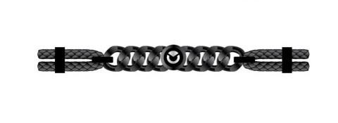 Biżuteria SECTOR SZV88. Bransoletka, Kolor czarny. Mężczyzna.