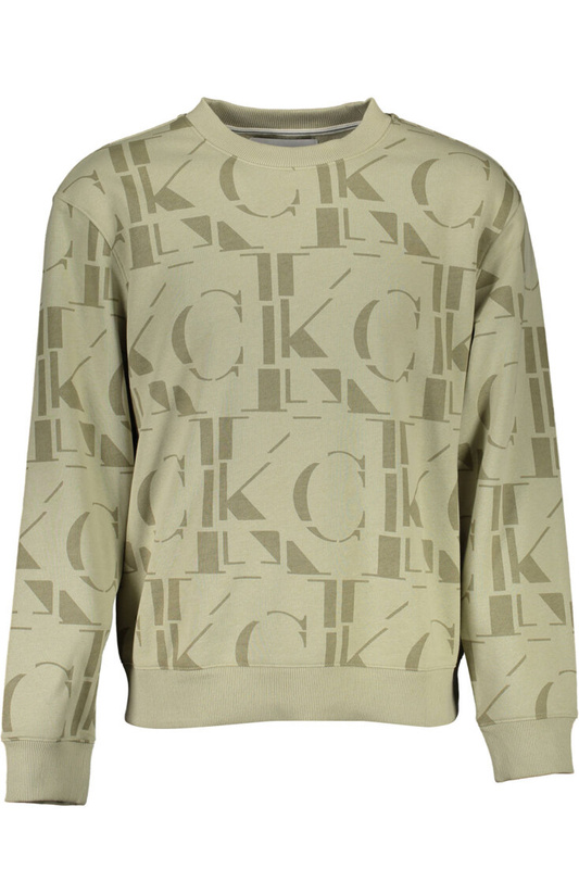 CALVIN KLEIN BLUZA BEZ ZAMKA MĘSKA ZIELONA