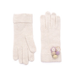 Rękawiczki Wełna Z Perłą