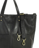 Torebka skórzana czarna duża typu shopper  - MARCO MAZZINI